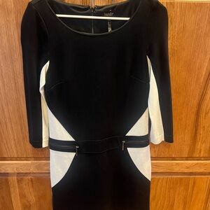 Laundry By Shelli Segal Elegant Black and White Dress